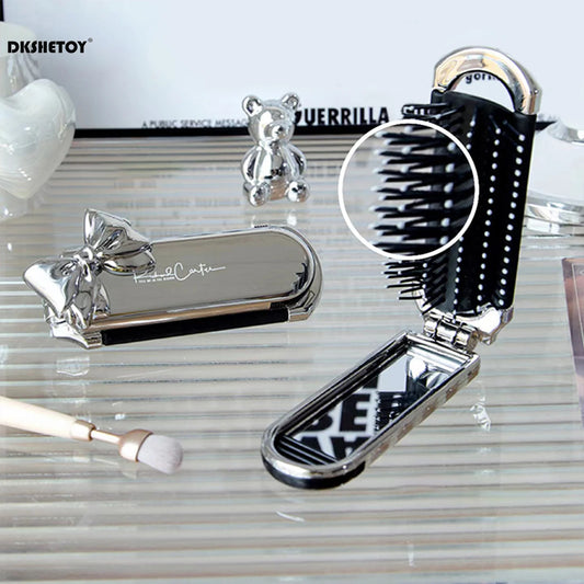 Folding Brush & Mirror
