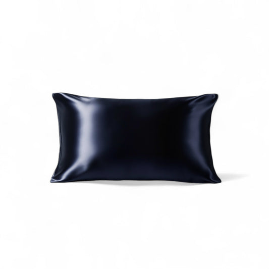 The Quiet Silk Pillowcase - Midnight Black-0
