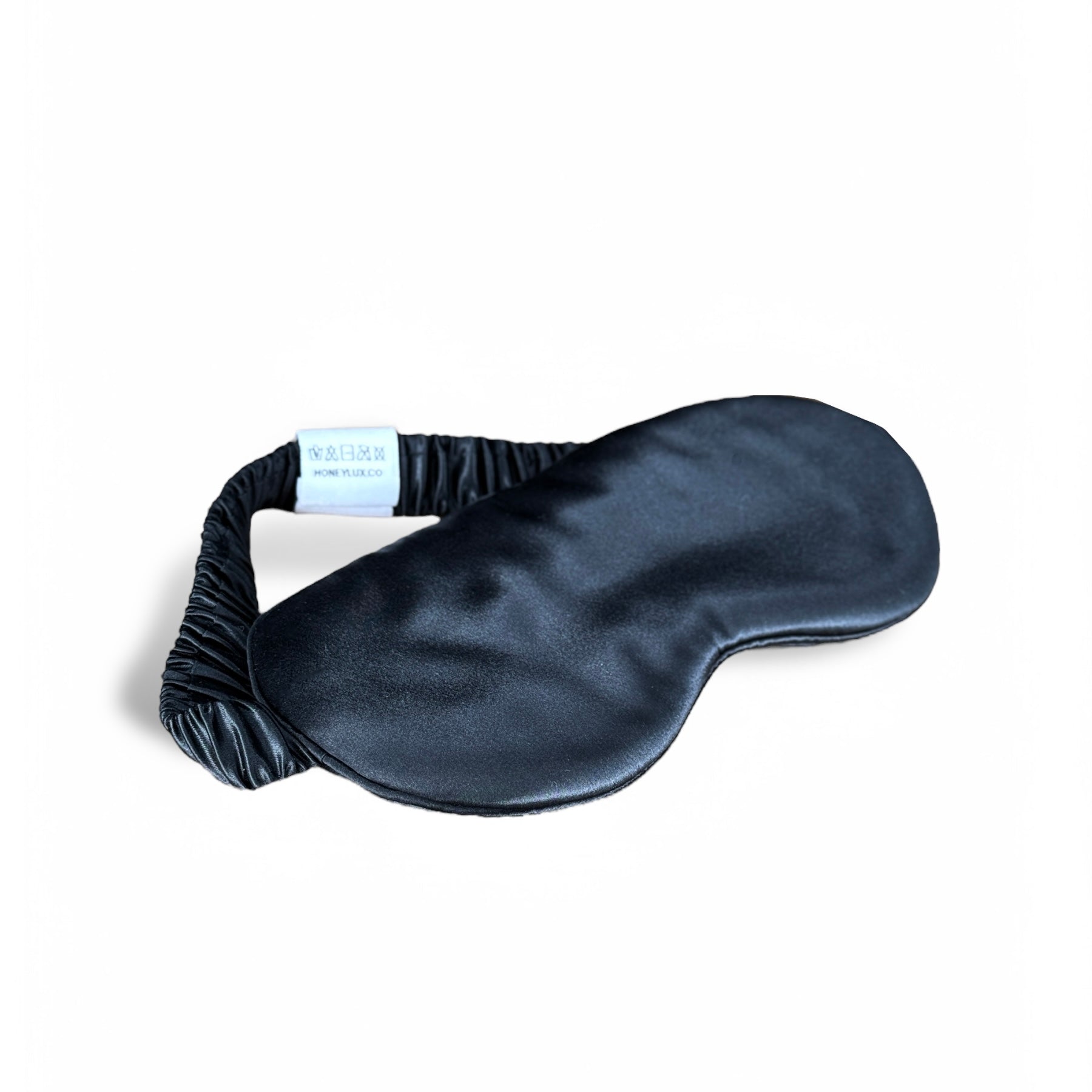 The Quiet Silk Sleep Mask - Midnight Black-2
