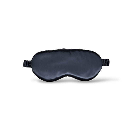 The Quiet Silk Sleep Mask - Midnight Black-0