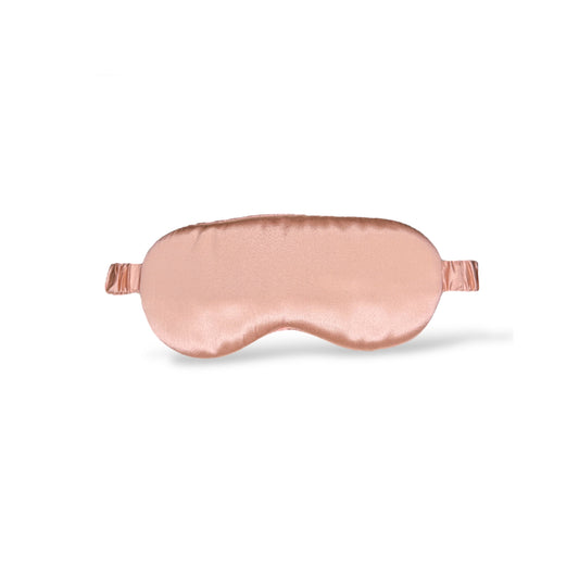 The Quiet Silk Sleep Mask - Soft Rose Gold-0