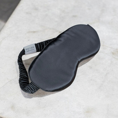 The Quiet Silk Sleep Mask - Midnight Black-1