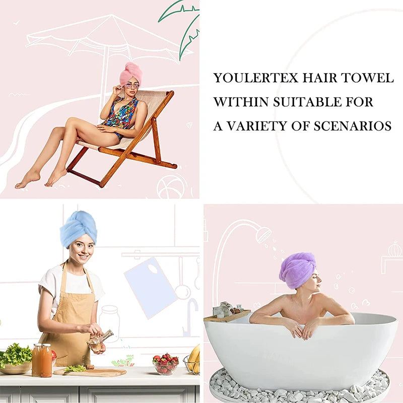 Microfiber Hair Towel Wrap