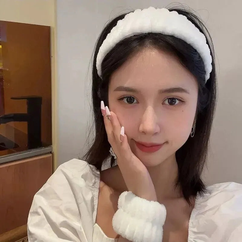 Face Wash Headband & Wristband Set