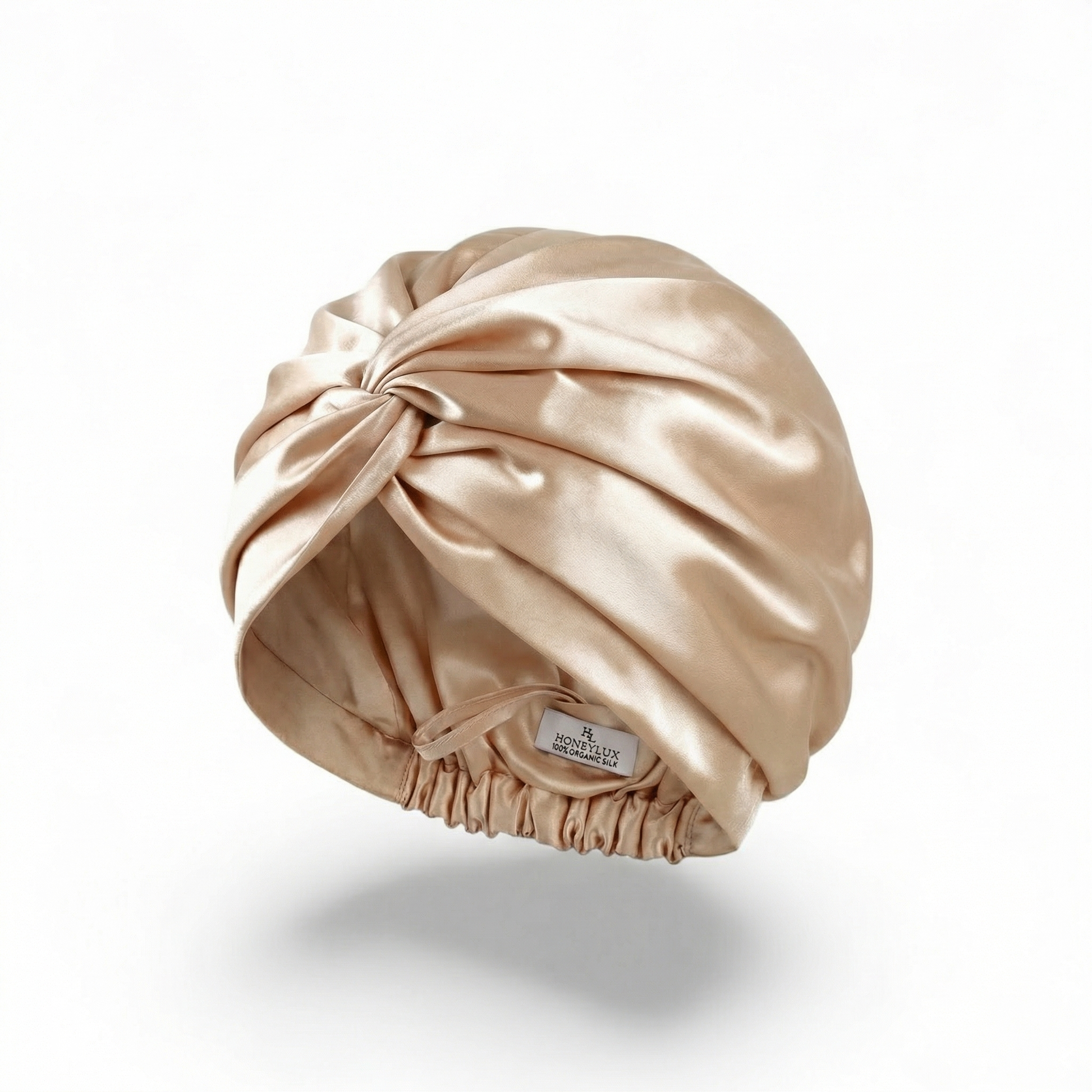 The Quiet Silk Hair Bonnet - Soft Champagne-0