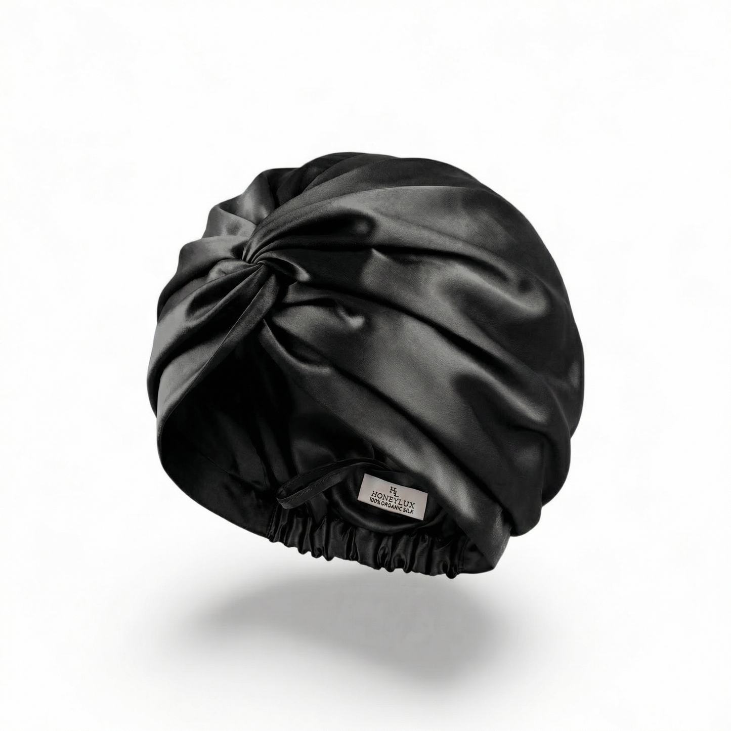 The Quiet Silk Hair Bonnet - Midnight Black-0